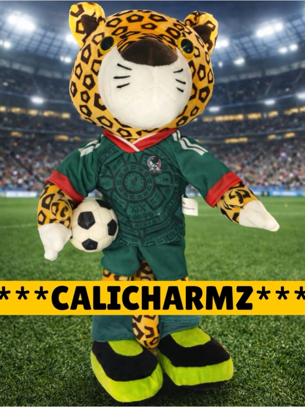 BRAND NEW 2026 WORLD CUP 15" MEXICO MASCOT ZAYU PLUSH DOLL